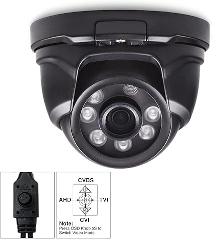 LONNKY Full HD 1080P Dome Security Camera