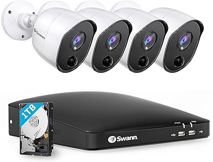 Swann Home DVR Security Camera System with 1TB HDD