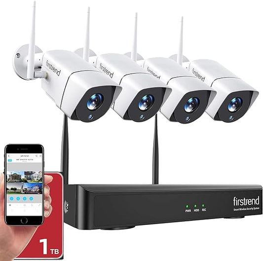 Security Camera System Wireless,Firstrend 1080P